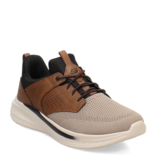 Slade - Breyer Knitted Bungee Sneaker,Brown/Tan,8 Medium