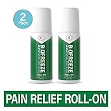 Biofreeze Pain Relief Gel, 3 Ounce Roll-On Applicator, Pack of 2, Original Green Formula, Pain Reliever