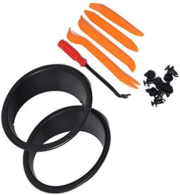 Yujum Car Front Grille Insert Trim Headlight Cover Set Replacement for Jeep Wrangler JL Sport 2018 2019