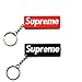 Supreme box logo keychain (1 Red, 1 Black)