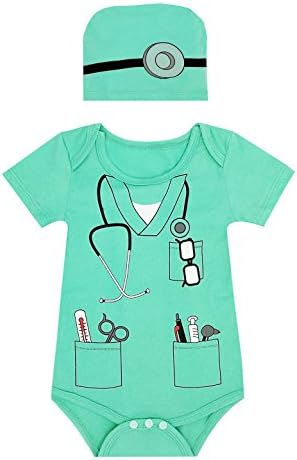Paddy Field Baby Girls Boys Doctor Costume Bodysuit