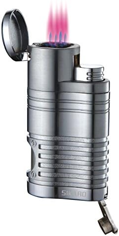 Sikaro Tornado Quad Torch Lighter 06-07-103 Chrome satin w/cigar punch