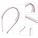 Zhanmai 10 Pieces Unisex Metal Hairband Teeth Comb Hair Hoop Headband Hair Accessories