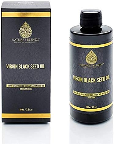 Organic Black Seed Cold Pressed Oil - High in Thymoquinone and Rich Source of Omega 6 & 9 | Non-GMO and Vegan -Aywav® (100)