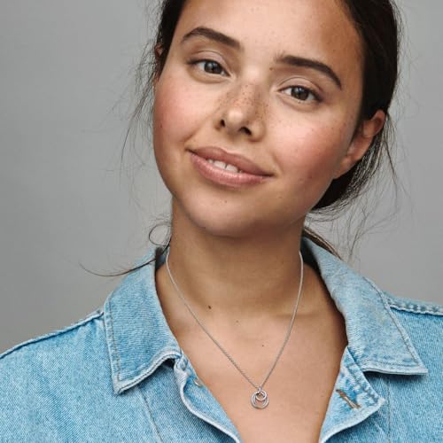 PANDORA Moments Familie Für Immer Verschlungener Anhänger Halskette mit Karabiner-Verschluss aus Sterling-Silber, Kompatibel Moments Armbänder, Größe: 60cm