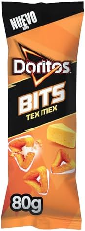 Bits Tex Mex Snack Crunchy Cheese Sabor, Saquinho Individual de Snacks, 80g