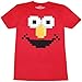 Sesame Street Elmo Face Adult T-Shirt-Large