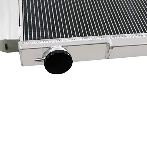 OzCoolingParts 87-06 Jeep Wrangler Radiator, 3 Row Core All Aluminum Radiator for Jeep Wrangler YJ TJ 1987-2006 88 89 90 91 92 93 94 95 96 97 98 99 00 01 02 03 04 05 2.4L 2.5L 4.0L 4.2L, L4 L6