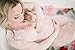 U-Story Sexy Deep V-Neck Long Sleeve Lace Beach See-through Maternity Maxi Dress (Large, White)