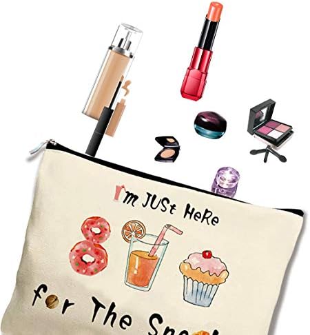 First Spring Snacks Bag For Travel, Funny Makeup Canvas Toiletry Travel Kit Cosmetic Travel Bag 7.8x 9.8 Inch 4 First Spring Snacks Bag For Travel, Funny Makeup Canvas Toiletry Travel Kit Cosmetic Travel Bag 7.8x 9.8 Inch