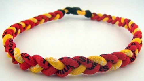 NEW! 18" Kids Size Red &amp; Yellow Tornado Necklace With Case