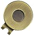 PINMEI Magnetic Standard Golf Ball Mark Hat Clip (4 Antique Brass)