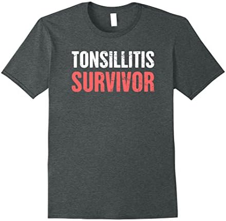 Mens Tonsillitis | Funny Tonsils T-Shirt Small Dark Heather