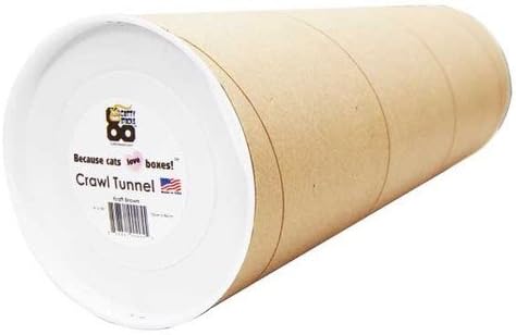 Catty Stacks Crawl Tunnel for Cats, Brown by Catty Stacks