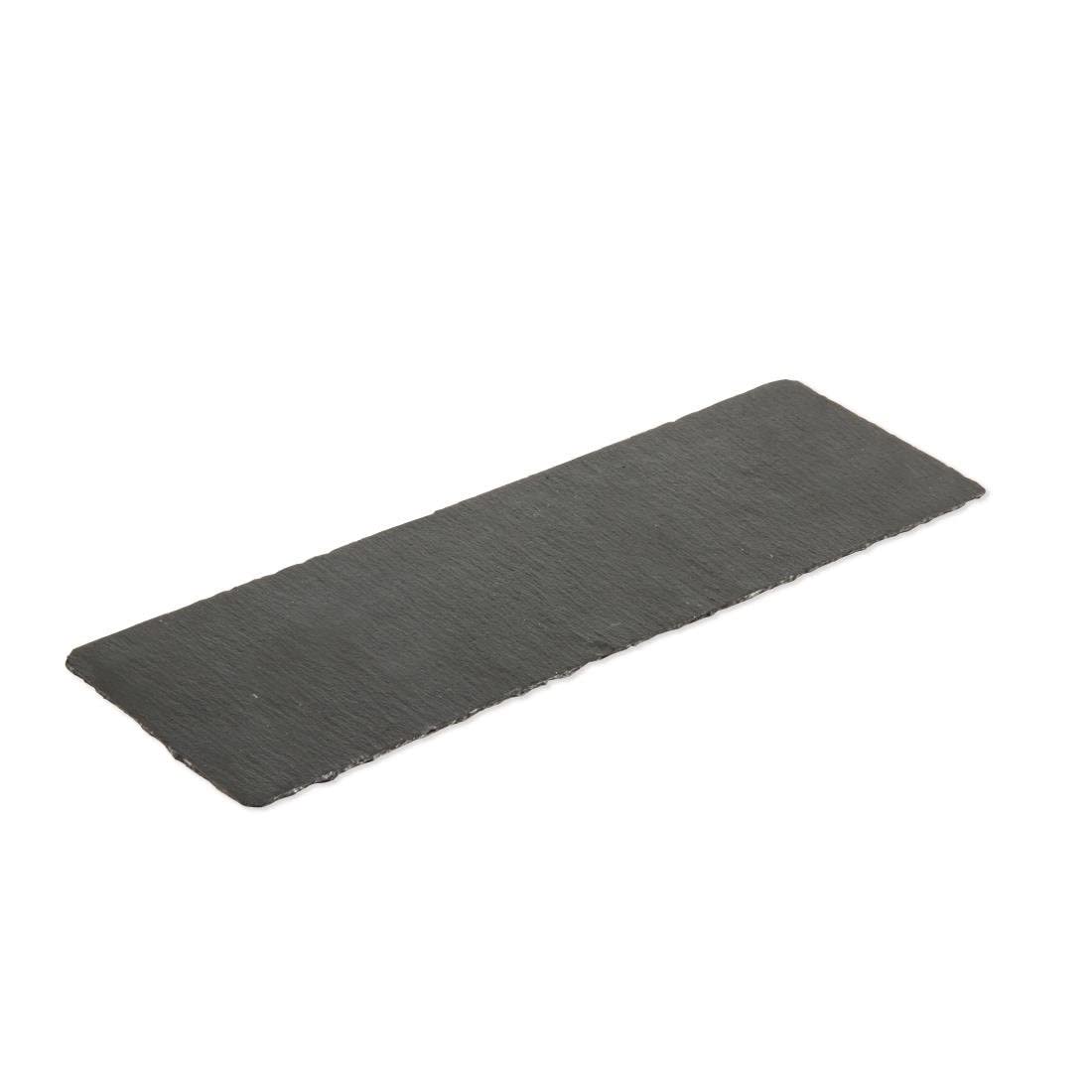 Olympia Natural Slate Display Tray Rectangle Presentation Serving 300X100mm 4pc
