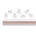 DanLingJewelry 10 pcs 304 Stainless Steel Dog Paw Print Charm Doggy Cat Animal Footprint Pendant for Jewelry Making DIY Crafting 13x12mm