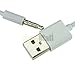Fivetech US Cable 3.5mm Male AUX Audio Plug Jack to USB 2.0 Female Converter Cable Cord