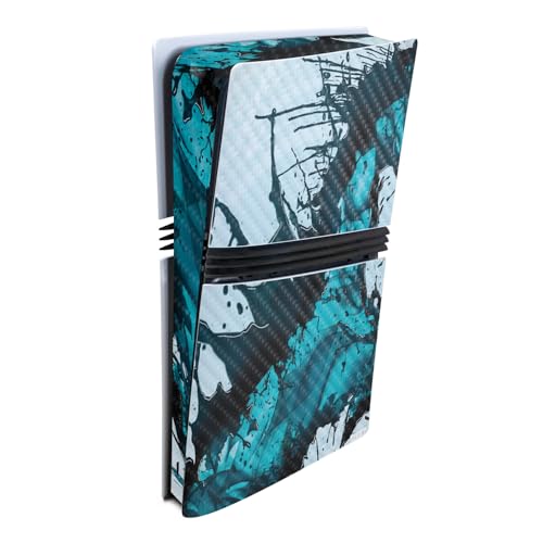 Carbon Fiber Gaming Skin Compatible with Sony PlayStation 5 PS5 Pro Console - W…