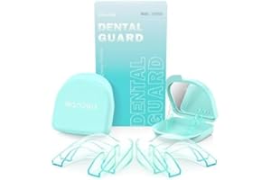 Litlcutie Mouth Guard for Grinding Teeth at Night, Night Guards for Teeth Grinding, 4 Pack/2 Size Moldable Dental Guard for S