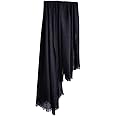 Harewom Lightweight Linen Feeling Shawl Wraps for Women Dressy Travel Gauze Summer Scarfs for Evening Dresses
