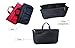 RW Collections Handbag Organizer, Liner, Sturdy Nylon Purse Insert (Large, Black)