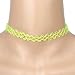 Tpocean 24 PCS Choker Necklaces Rainbow Rubber Gothic Tattoo Henna Stretch Elastic Colorful Chokers Set for Women Girls Teen 90s