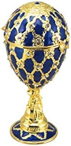 Musicbox World Jewellery Set, Resin, Blue, 6.5x4.5x3 inches