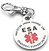ESA tag Emotional support animal tag emotional support animals ID emotional support dog vest Service Dog animal ESA service dog patch tag collar tags for small dogs collars medical patches sevice esa