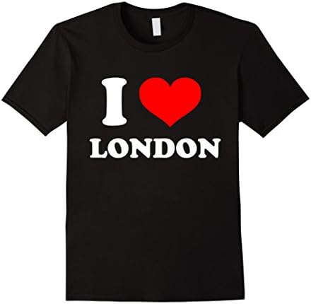 Men's I Love London Tshirt Medium Black