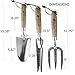 Oakenleaf 3 Piece Garden Tool Set Extra Large Stainless Steel with Timber Handles Trowel Fork and Multitoolthumb 3