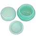 Beauticom 12 Pieces 10G/10ML Green Frosted Container Jars with Inner Liner for Pills, Medication, Ointments and Other Beauty and Health Aids - BPA Free