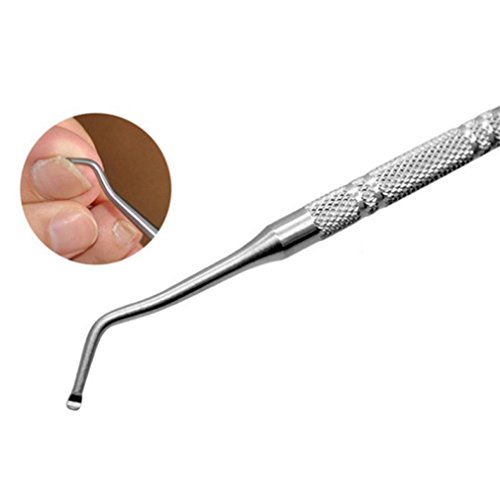 AutumnFall Nail Clipper,2Pcs/Set Ingrown Toe Nail Correction Nippers Clipper Cutters Dead Skin Dirt Remover + Paronychia Podiatry Pedicure Care Tool (Silver) - Thumbnail 5