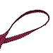 YiZYiF Men's Jacquard Lace See-Through Sissy Pouch Underwear (Wine Red, Medium)