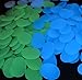 Glow Roxx - 100 Pcs (Blue) of Glow in the Dark Rocks Perfect Accent Pebbles for your Driveway, Pathway, Wedding Favors and Decorative Fairy Garden - As seen on Pinterest and Instagram …