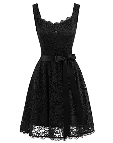 Berylove women s floral lace bridesmaid dress with pock…