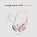 Bluetooth Headphones Over Ear, Hi-Fi Stereo Wireless Headset, Foldable, Soft Memory-Protein Earmuffs, Built-in Mic and Wired Mode for PC/ Cell Phones/ TV (Blue)