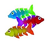 SwimWays Fish Styx Pool Diving Toys - Sinking Fish-Shaped Swim Toys - Pack of 3