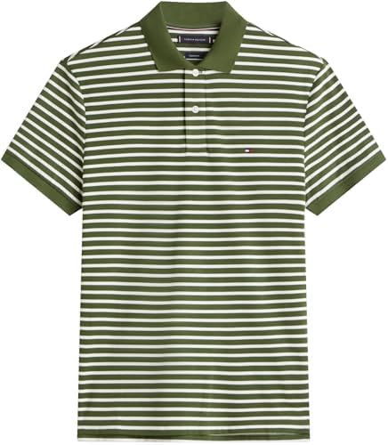 Uomo Maglietta Polo Maniche Corte Liquid Cotton con Chiusura con Bottoni, Bianco (Mountain Pine/Ivory Petal), M