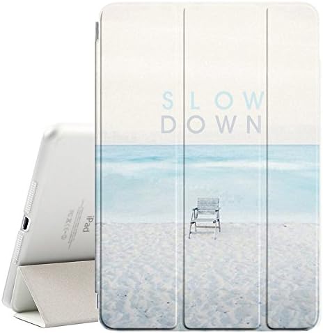 FJCases Slow Down Summer Quote Smart Cover Stand + Back Case with Auto Sleep/Wake Function for Apple iPad Pro 11"