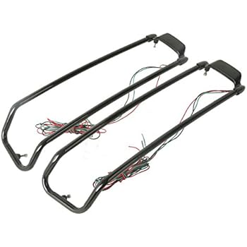 XFMT Chrome Saddlebag Lid Top Rail Compatible with Harley Touring Electra Street Glide 1994-2013