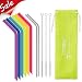 OTBBA Reusable Silicone Drinking Straws for 30 oz Tumbler, 6 BIG Reusable Smoothies Straws for Yeti/Rtic/Ozark Tumbler + 3 Long Brushes + 2 Stainless Steel Straws + 1 Storage Pouch
