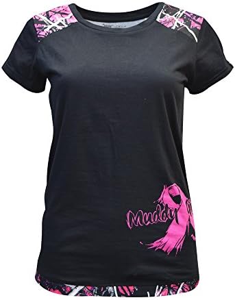 Moon Shine Camo Women's Muddy Girl Breast Cancer Awareness Shirt