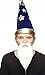 Mustaches Self Adhesive Fake Beard, Novelty, Philosopher False Facial Hair, Costume Accessory for Adults, White Color