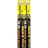LOT of 2 Firestik FL4-B 4' Firefly TUNABLE TIP CB Radio Antenna (Black)