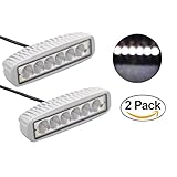 Signstek 2*18W CREE LED Flood Light Headlight Work Light Lamp off Road High Power ATV Jeep 4x4 Tractor off Road Light Fog Driving Bar Rree Truck SUV Car IP67 Waterproof Dustproof Shockproof (White)
