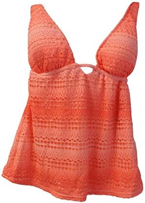 Hobie Ombre Crochet Halter Tankini T Orange L