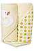 Spasilk Hooded Terry Bath Towel with Washcloths, Duck Yellow, 2-Count
