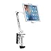 suptek Aluminum Tablet Desk Mount Stand 360° Flexible Cell Phone Holder for iPad, iPhone, Samsung, Asus and More 4.7-11 inch Devices, Good for Bed, Kitchen, Office (YF208BW)
