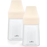 Spectra Baby Wide Neck Baby Bottles for Breast Milk, Pack of 2 | BPA-Free Wide Neck Bottles Compatible with Spectra Wide Neck Breast Shields &amp; Electric Breast Pumps for Storage