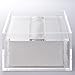 MUJI Clear Acrylic Bathroom Facial Tissue Dispenser Box Storage Case Cover Container / Decorative Napkin Holder